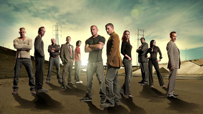 Cast of the fourth season of PRISON BREAK. Will we see the return of the old cast? Pictured L-R: Amaury Nolasco, William Fichtner, Wade Williams, Michael Rapaport, James Hiro Yuki Liao, Dominic Purcell, Wentworth Miller, Sarah Wayne Callies, Cress Williams, Jodi Lyn O'Keefe and Robert Knepper. ©2008 Fox Broadcasting Co. Cr: Florian Schneider/FOX